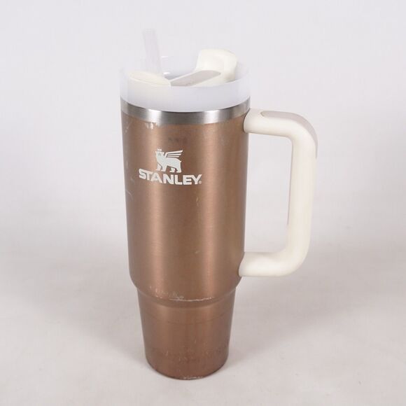 Stanley Flowstate Quencher Stainless Steel Travel Tumbler Cup Rose Quartz 30oz - Picture 1 of 11